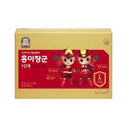 Hongi Janggun Junggwanjang Kids Red Ginseng 1st, 2nd, 3rd Step 홍이장군