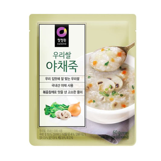 ChungJungOne Korean Rice Beef Porridge Vegetable porridge 60g 야채죽