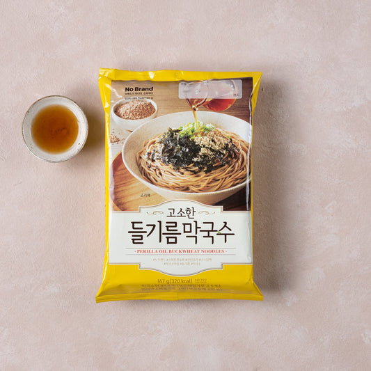 No Brand Perilla Oil Makguksu Korean noodle 167g 1pcs 들기름막국수