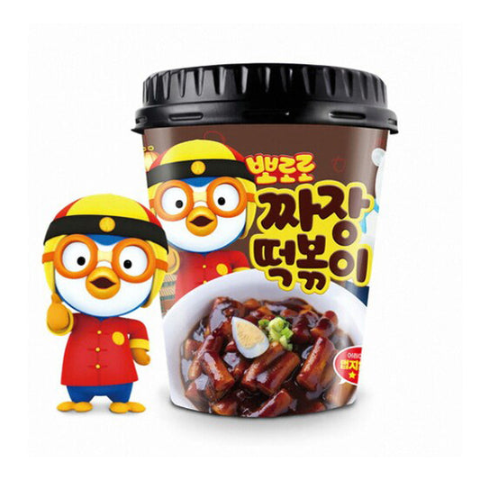 Pororo Instant Microwaveable kids Tteokbokki Korean Rice Cake Soup 4.23 oz 뽀로로떡볶이